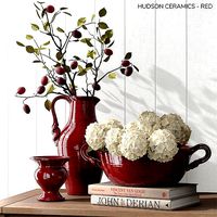 Pottery Barn  HUDSON CERAMICS - RED