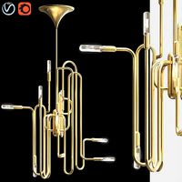 Milano Chandelier by Robert Abbey