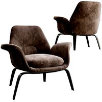 Gilliam armchairs by Minotti 3d model