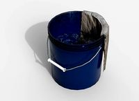 Bucket with rag