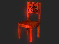 Classic wooden castle chair