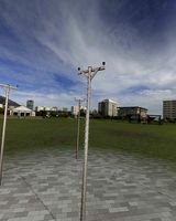 Wooden Electric Pole With Ladder - Object 014