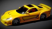 Mazda RX-7 Spor Car 3D Model
