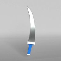 Low poly knife 002