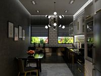 modern  photorealistic kitchen
