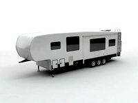 Fifth Wheel Travel Trailer Toy Hauler 3-Axle