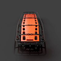 Medical litter basket with spine back board for injury medevac