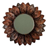 Surya helios champagne wall mirror