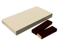 Blank package with crunchy waffle cake mock up