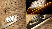 logo sign nike 3d