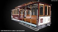 San Francisco Classic Cable Car Railway Videogame Asset