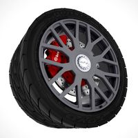 GT3 Wheel 3D Model