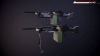 M249 machine gun Lowpoly