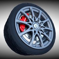 Lexus F Sport Wheel 3D Model