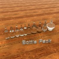 Bottles Pack 3D Model