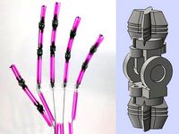 Spring Hinges for Drinking Straws by Smolder