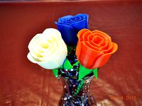 Rose with stem by tc_fea