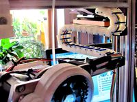 S-shaped parametric cable chain for 3Drag/K8200 extruder and chain end extension library. by sillano