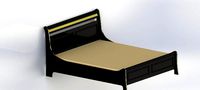 blak and gold bed