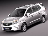 SsangYong Rodius Turismo 2014 3D Model