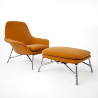 Minotti Prince Armchair and Stool