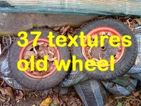Old wheel package with 37 textures 3D Model