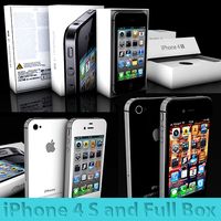 iphone 4s and his Box black and white