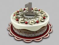 Holiday Christmas cake