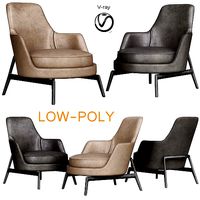Flexform Leda Armchair 3d model