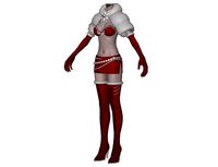Body with Christmas Clothing woman B4