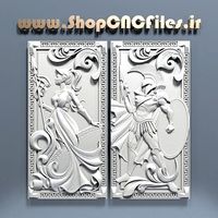 backgammon sides 3d carved model