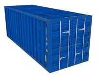 Low Poly Container 3D Model