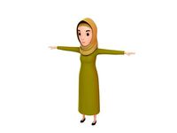 CartoonGirl019 Muslim Girl