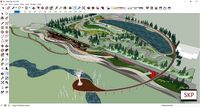 Sketchup Recreational complex B6