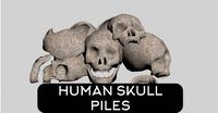 Cracked skulls and skull piles