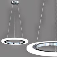 Elan Hyvo 19 12W Brushed Nickel LED Ring Pendant Light