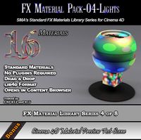Standard FX Material Pack-04-Lights for Cinema 4D