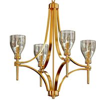 Hex 26 12 Wide Warm Antique Brass 6 Light Chandelier