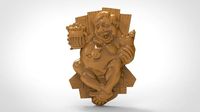 The drunken old man 3d stl models for artcam and aspire