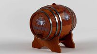 Old wine barrel model