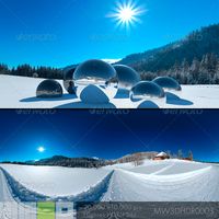 MW3DHDR0003 Snowy Winter Scene on Black Forest