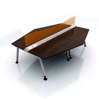 Modern Desk with Acrylic Frame