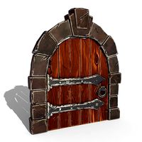 stylized door