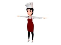 CartoonGirl013 Chef Woman