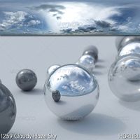 HDRI IBL 1259 Cloudy Hazy Sky
