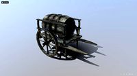 Medieval Barrel Cart