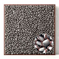 Gabion big gray pebble