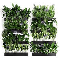 Wooden flower boxes wall decor vertical garden 41