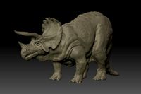 Triceratops dinosaur old school
