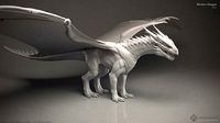 Western Dragon - Highpoly Sculpture